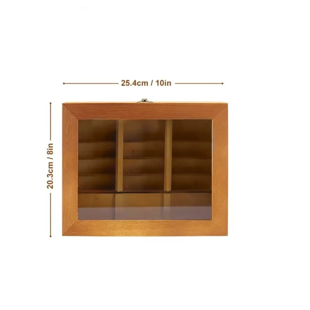 Miniature Wooden Bookshelf Fidget Sensory Desk Decor Toy