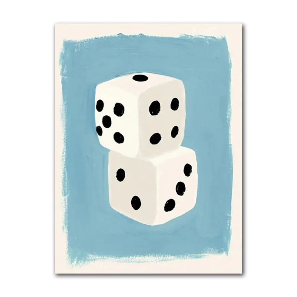 Crocodile Fish Abstract Canvas Wall Art | Colorful Unframed Print