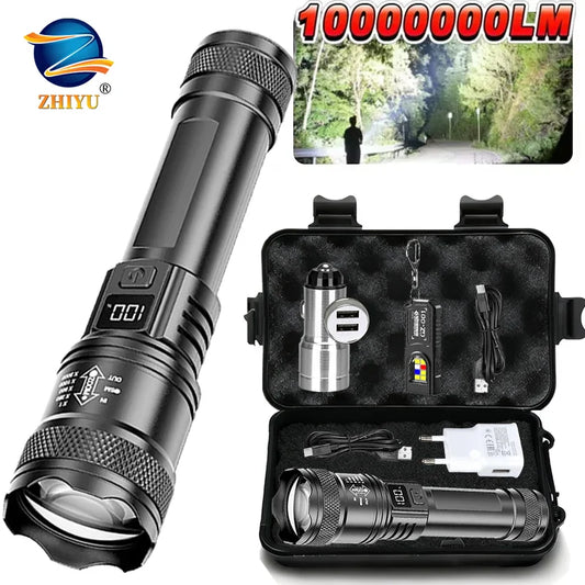 2000LM Tactical LED Flashlight | USB-C Rechargeable & Zoomable Tactical LED Flashlight Oasis Select