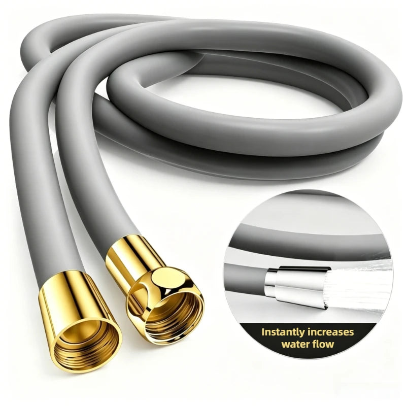 1.5/2M Bathroom Silicone Shower Tube Bend Arbitrarily Hose Explosion Proof Anti-winding Shower Hose Bathroom Faucet Accessories Peaceful Pleasures Health and Wellness
