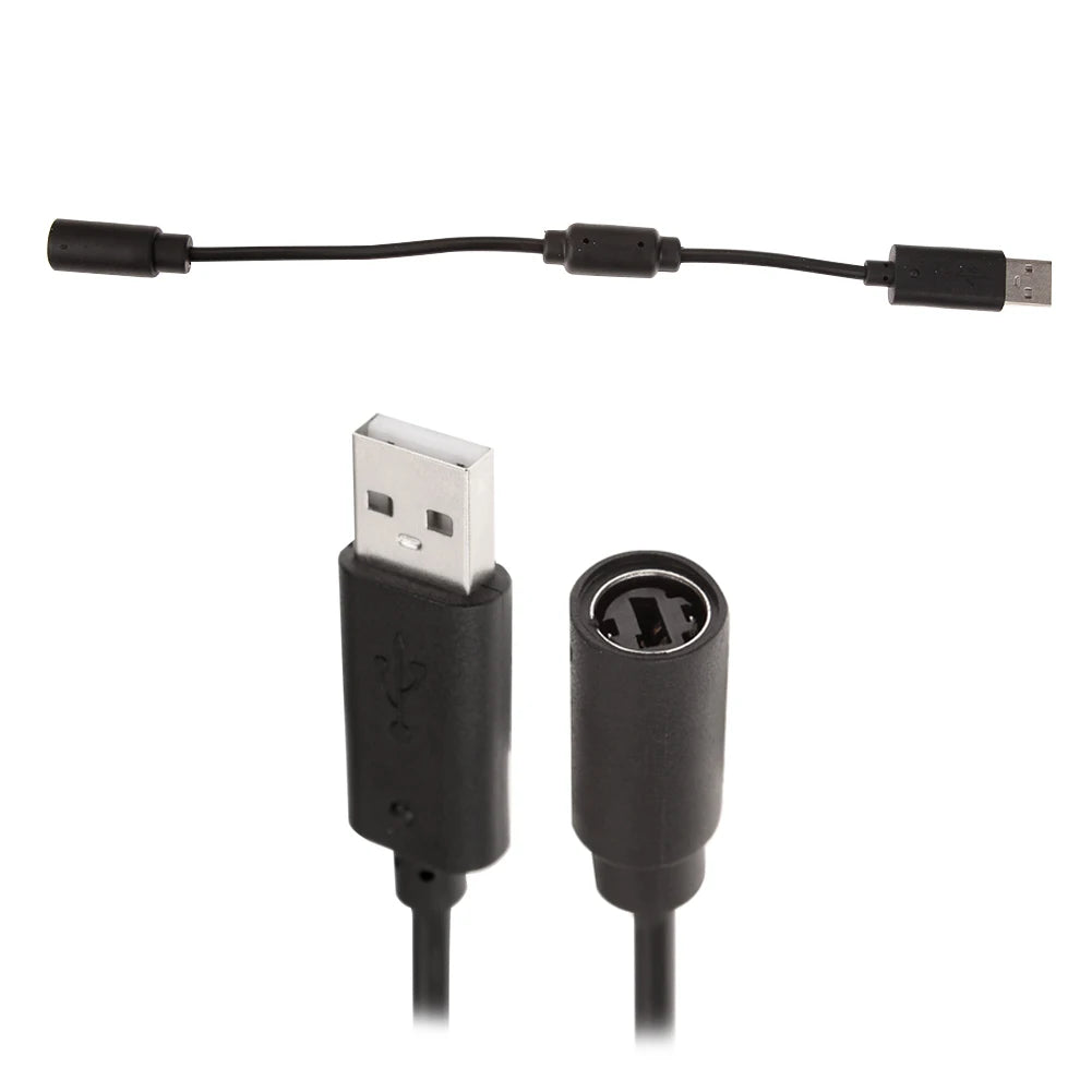 2 PCS USB Breakaway Dongle Cable Cord Adapter USB Breakaway PC Cable USB Breakaway Adapter Cable for Xbox 360 Wired Controllers Peaceful Pleasures Health and Wellness