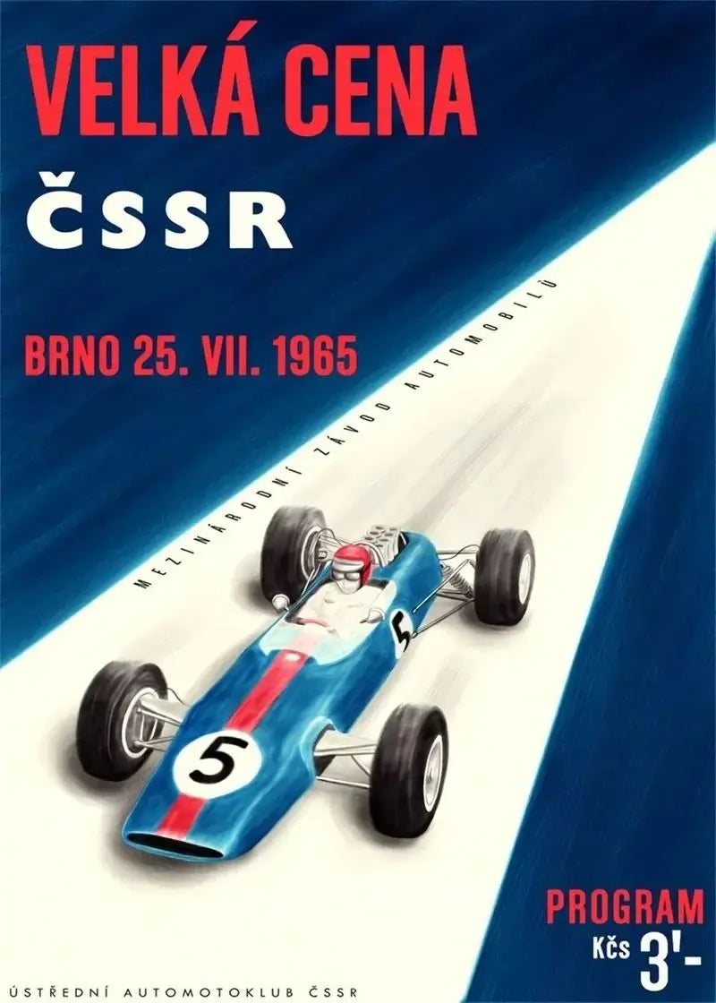 F1 Le Mans Race Car Canvas Wall Art | Formula Grand Prix Print