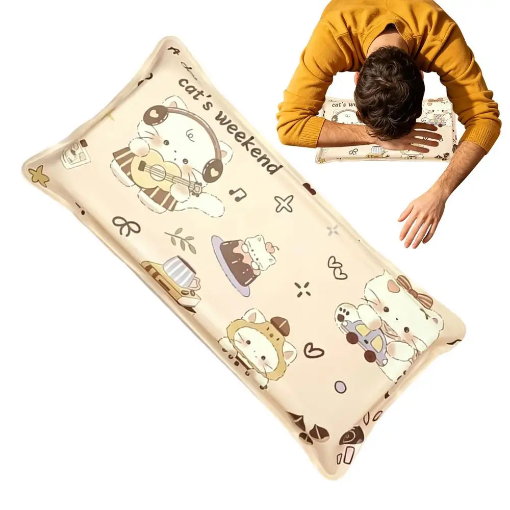 Cooling Pillow For Kids Sweat-Resistant Comfortable Soft Cushion Kids Adults Napping Sponge Pillow For Students Girls Boys Women Peaceful Pleasures Health and Wellness C China Mainland