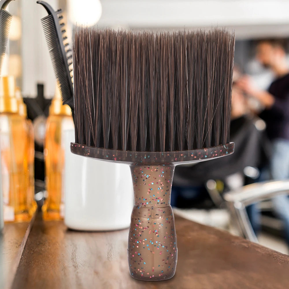 Hair Salon Soft Hair Cleaning Brush Neck and Face Hair Fragmentation Sweeping Brush Multi functional Hairdressing Tool Peaceful Pleasures Health and Wellness