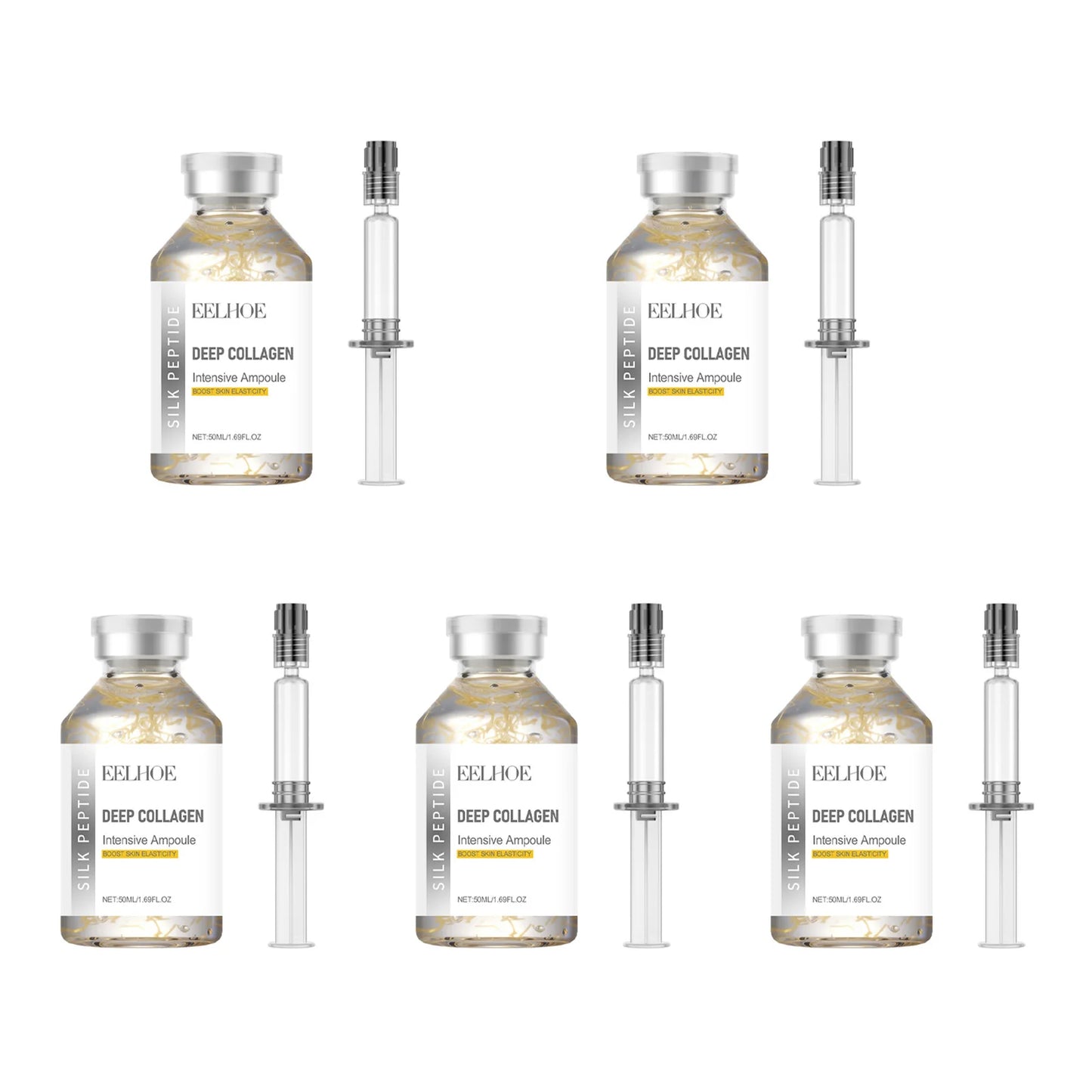 Silk Peptide Lifting Ampoule Serum – Anti-Aging & Firming Peaceful Pleasures Health and Wellness 5pcs