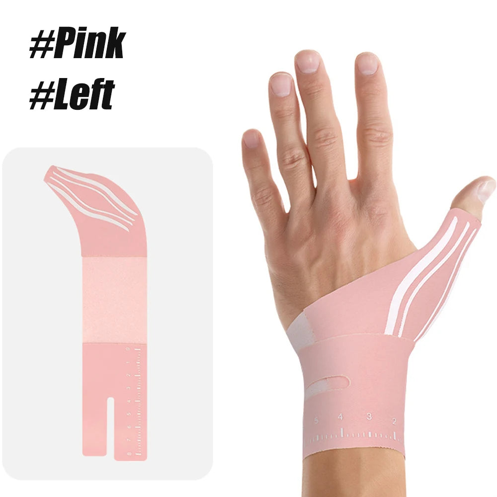 1PC Ultra-Thin Compression Sleeve - Thumb Wrist Brace for Arthritis,Tendonitis & Sprain Support During Sports & Daily Activities Peaceful Pleasures Health and Wellness Pink-Left-1PCS