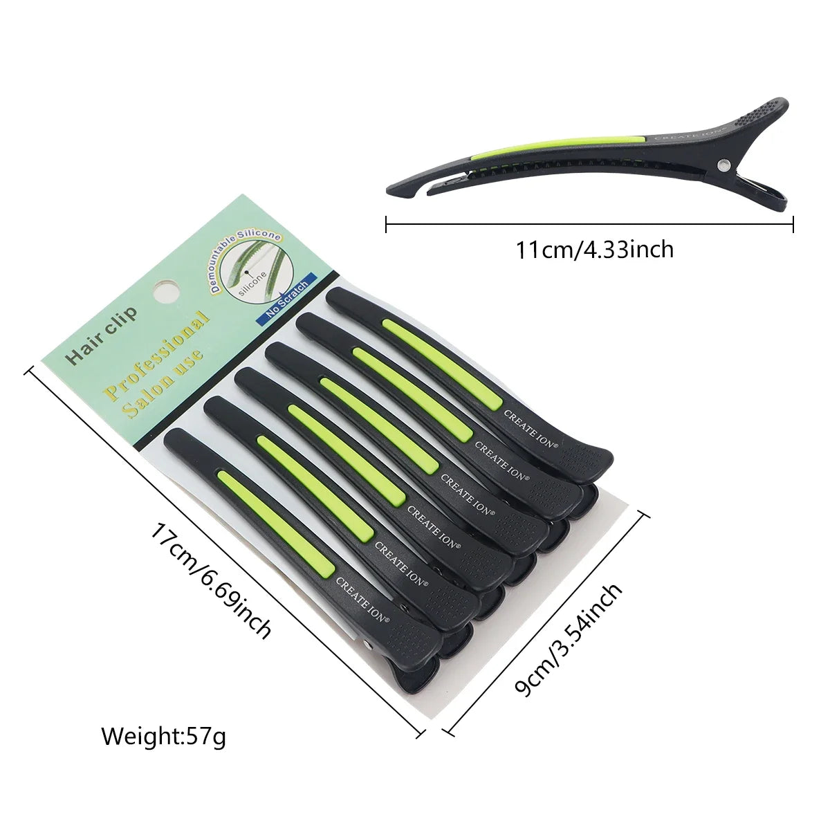 6Pcs Salon Alligator Hair Clips Traceless Hairdressing Clips Claws Section Barbershop Beauty Styling Tools Hairpin Accessories Peaceful Pleasures Health and Wellness