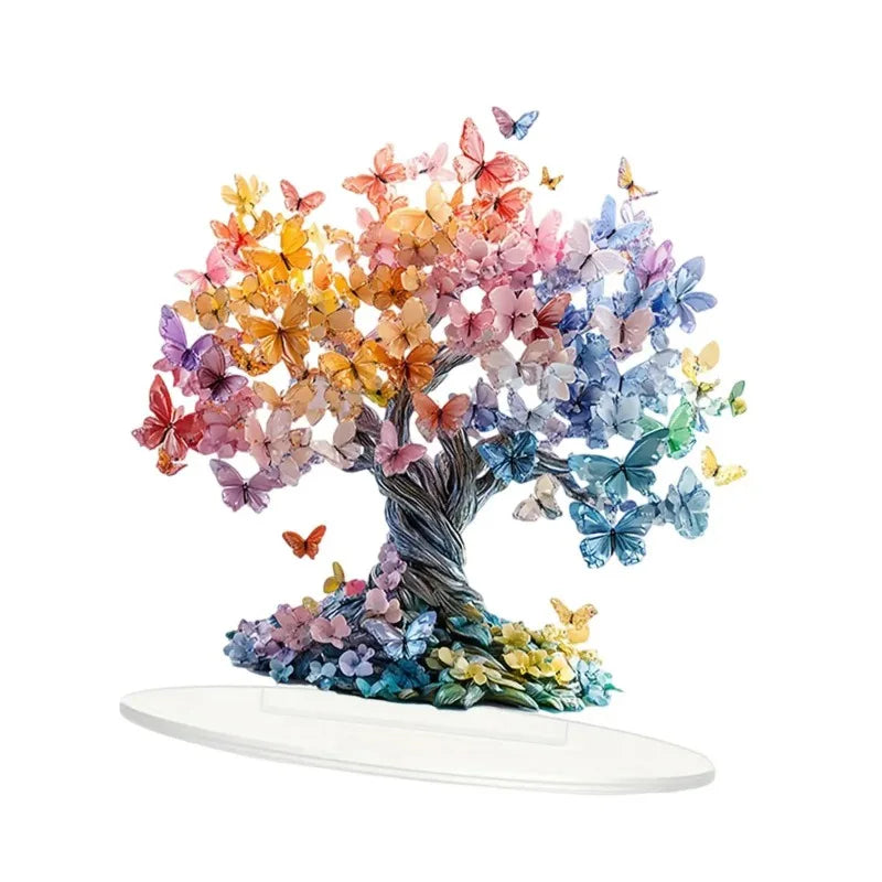 Tree of Life Butterfly Acrylic Figurine | Valentine's Day Decor