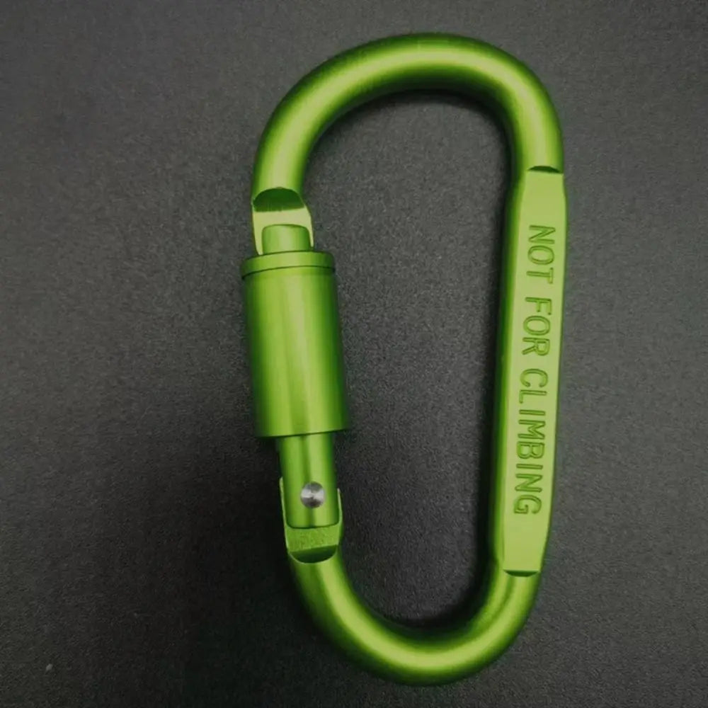 Aluminium Alloy Sports Keychain High Quality Multi Colors with Lock D-shape Carabiner Camping Hiking Hook Outdoor Tool Peaceful Pleasures Health and Wellness
