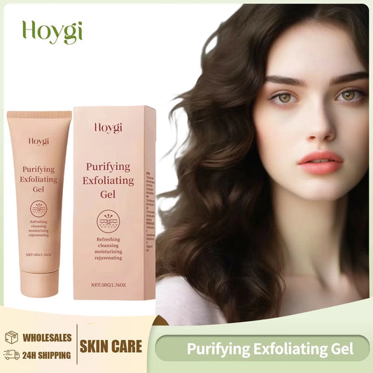 Purifying Exfoliating Gel Dead Skin Remover Oil Control Deep Cleansing Pores Shrinking Tender Face Brighten Nourish Skin Care Peaceful Pleasures Health and Wellness