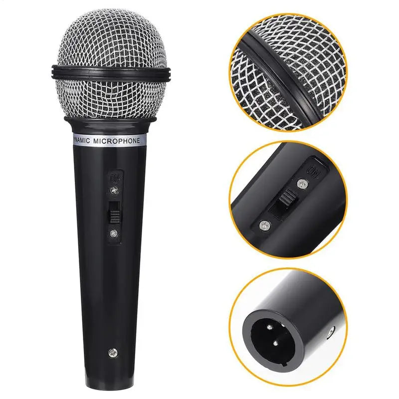 Mini Prop Microphone Fake Stage Play Speaker Music Toys Pretend Play Toddler Toy Kids Model Musical Instrument Learning Peaceful Pleasures Health and Wellness