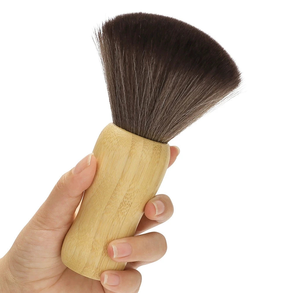 Professional Barber Neck Duster Brush | Wooden Handle Soft Bristles Barber Neck Brush Peaceful Pleasures Health and Wellness 2
