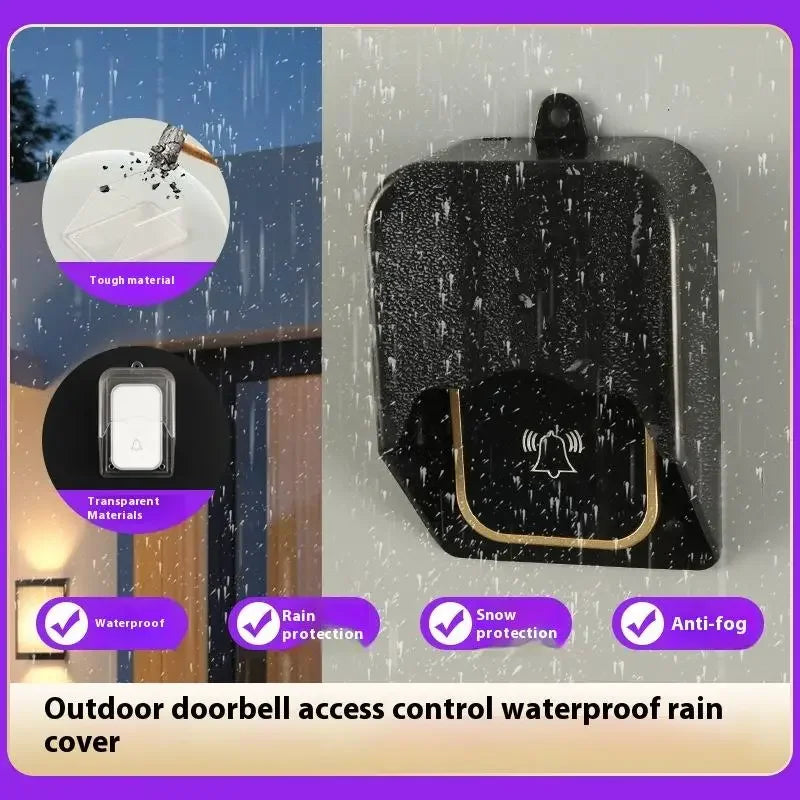 IP55 Waterproof Doorbell Cover | Wireless Button Splash Guard Doorbell Cover Peaceful Pleasures Health and Wellness