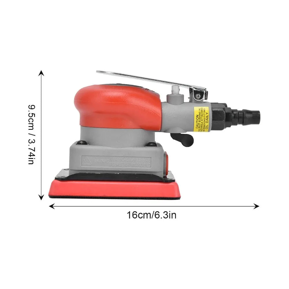 Heavy Duty 75x100mm Pneumatic Square Sander Alloy Steel for Carpentry Woodworking Professionals Peaceful Pleasures Health and Wellness
