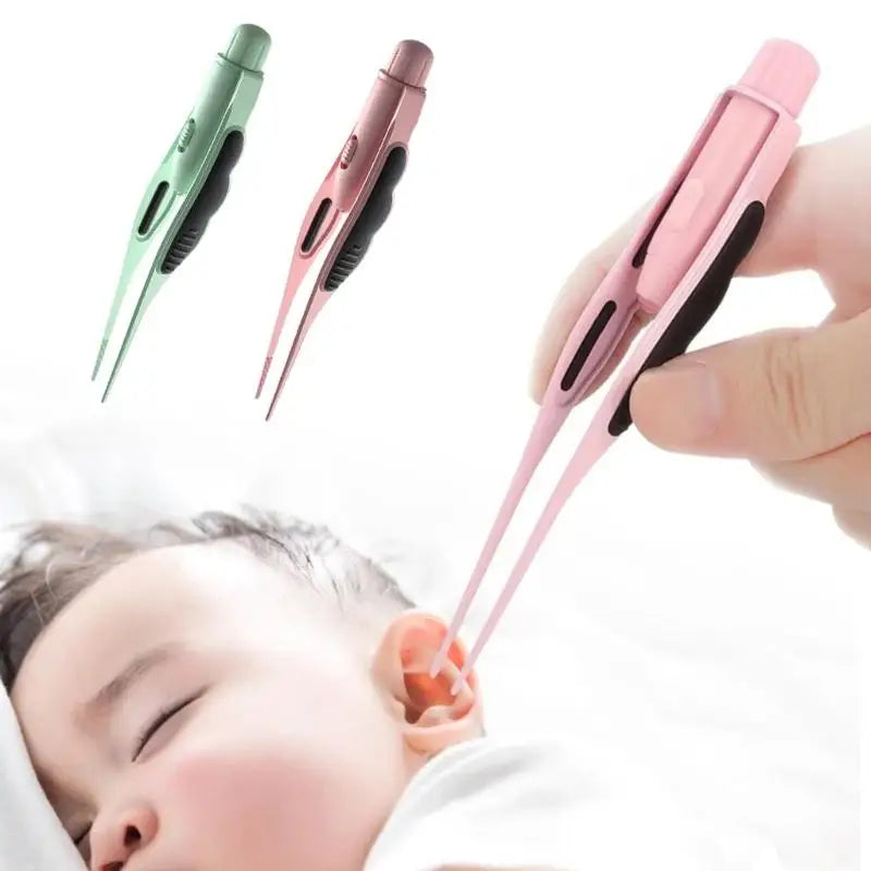 LED Ear Wax Removal Tweezers – Safe Tip for Kids & Adults