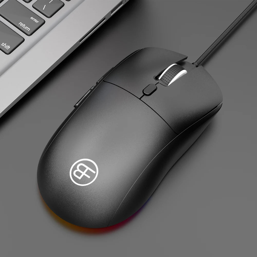 Wired Mouse USB Wired Computer Mouse DPI Adjustable 6-Button Ergonomic Mice Home Office Mouse for Laptop PC Desktop Notebook Peaceful Pleasures Health and Wellness