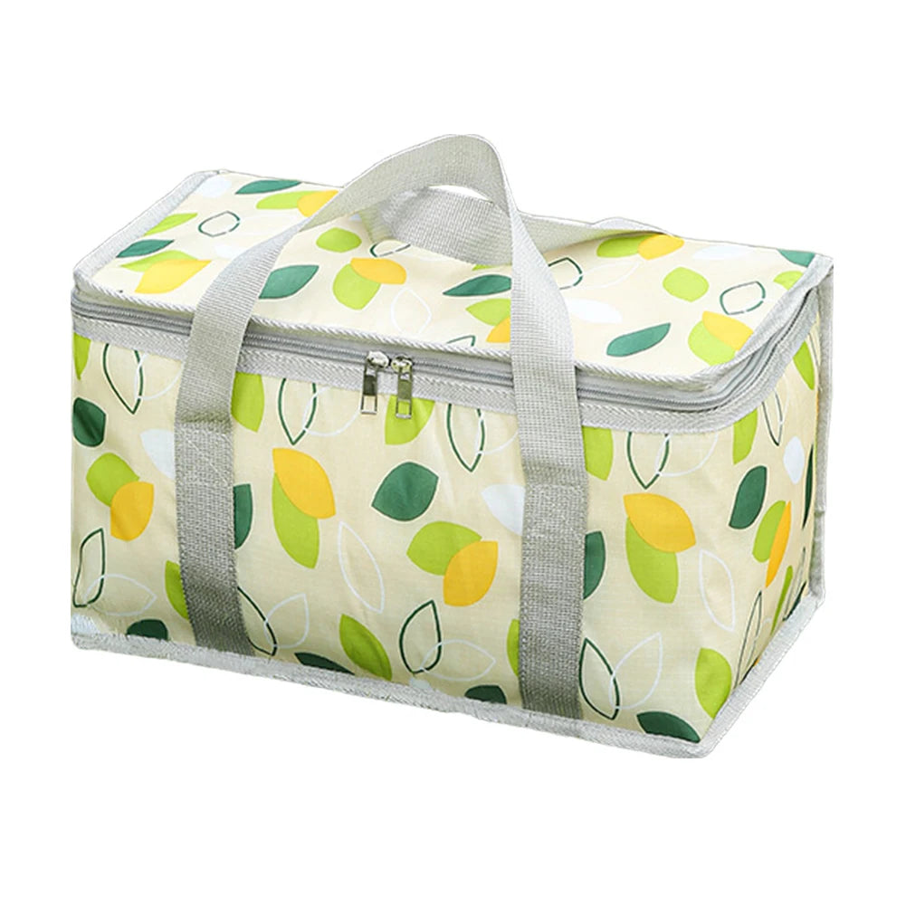 Checkered Picnic Insulated Lunch Bag – Large Capacity Waterproof Insulated Bag Peaceful Pleasures Health and Wellness Green Australia