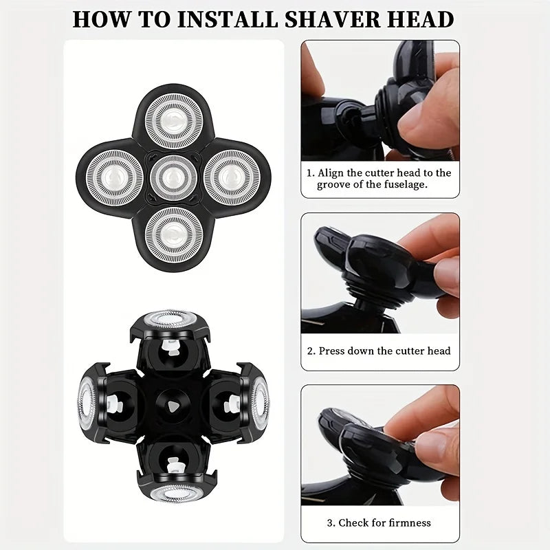 5-Head Rotary Shaver Replacement Blade – Universal Fit
