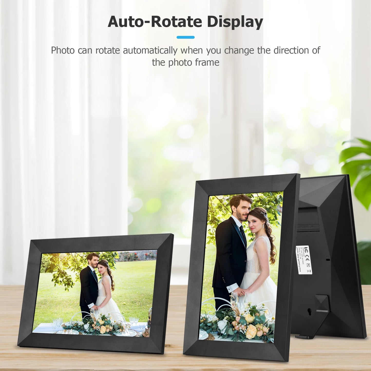 Andoer Smart Wifi Photo Frame Digital Picture HD IPS Touch-screen