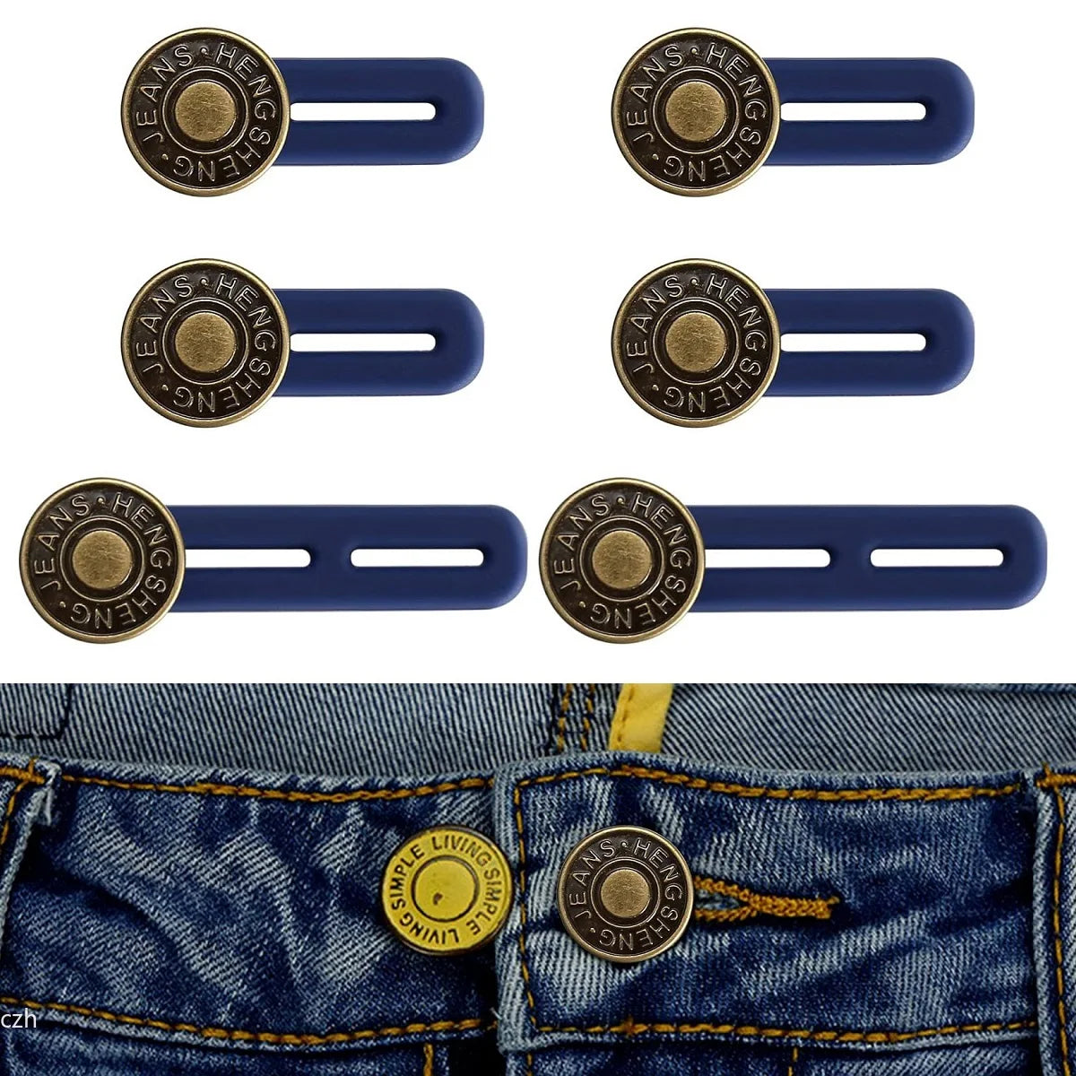 Jeans Button Extender Set – No-Sew Waist Extenders 4/6pcs