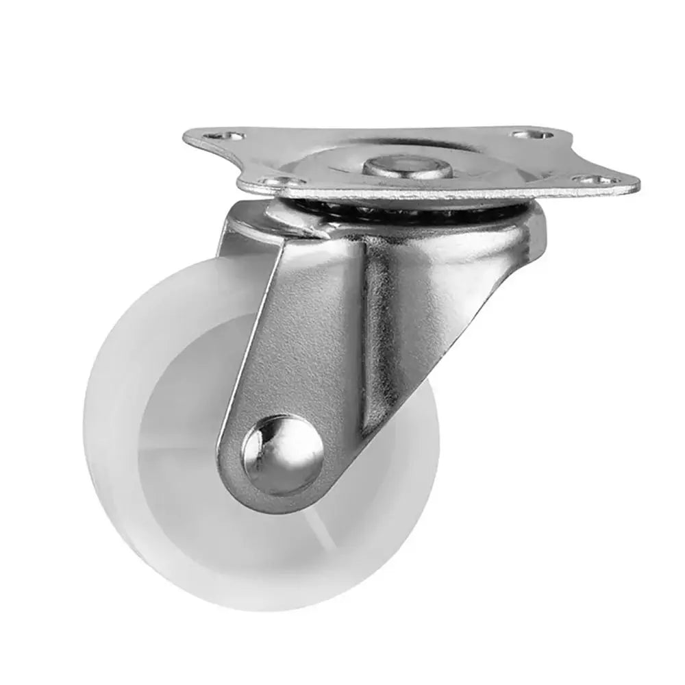 1/2/4Pcs New Heavy Duty Caster Wheel White Nylon Rubber 360 Degree Furniture Roller Furniture Carts Universal Swivel Casters Peaceful Pleasures Health and Wellness