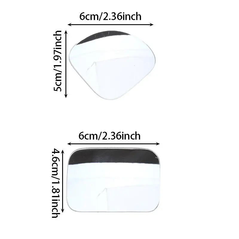 360° Adjustable Car Rearview Mirror Wide-angle Reversing Assist Blind Spot Mirror For Novice Parking Observed Car Modification Peaceful Pleasures Health and Wellness