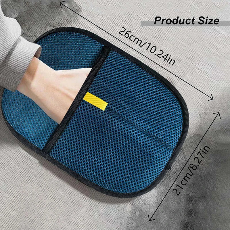 Reusable Electrostatic Pet Hair Removal Grooming Gloves