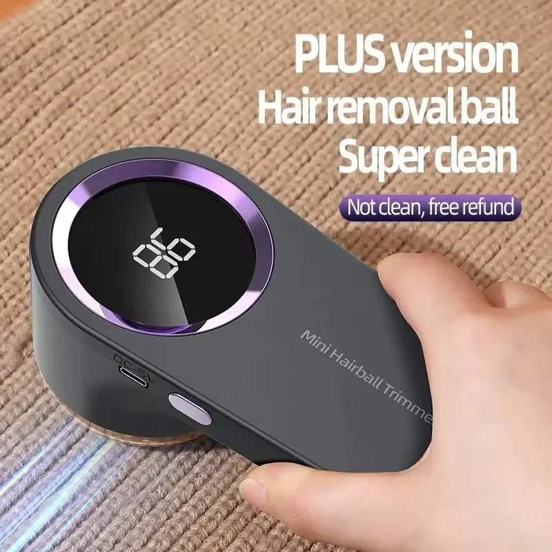 HOMEFISH LED Digital Electric Lint Remover USB Rechargeable Fabric Shaver for Sweater Clothing Pellet Fluff Remover Dropshipping Peaceful Pleasures Health and Wellness