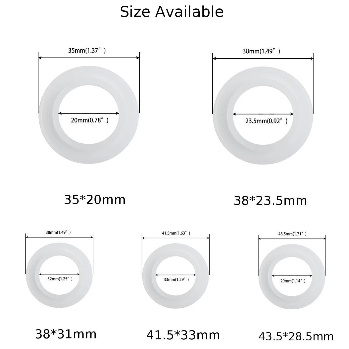 Silicone Drain Sealing Ring Anti-leakage Seal Washer Gasket