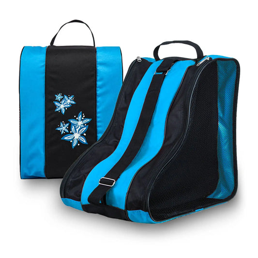 3 Layers Breathable Skate Carry Bag Case for Kids Roller Skates Inline Skates Ice Skates carry case for kids roller skates Peaceful Pleasures Health and Wellness Blue