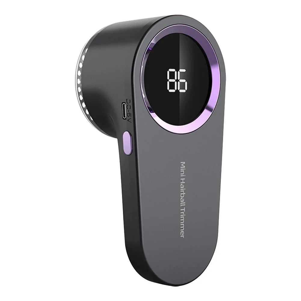 Electric Fabric Shaver & Lint Remover with Digital Display Peaceful Pleasures Health and Wellness grey Australia
