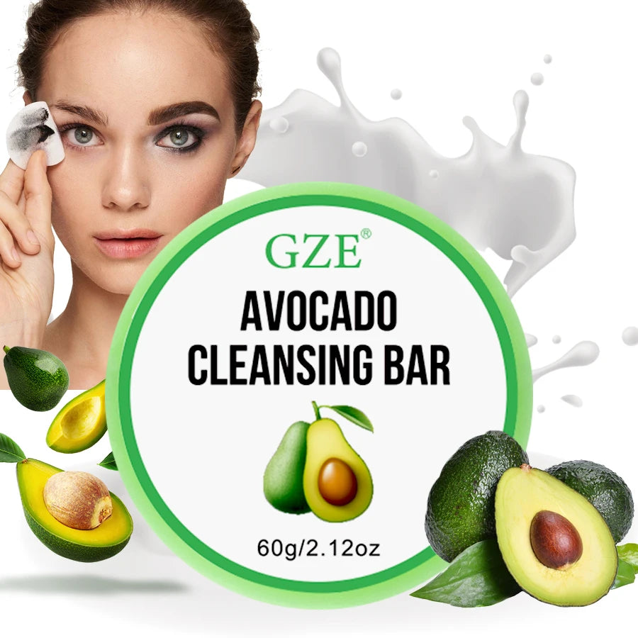 GZE Avocado Cleansing Balm Soap – pH-Balanced Makeup Remover Bar