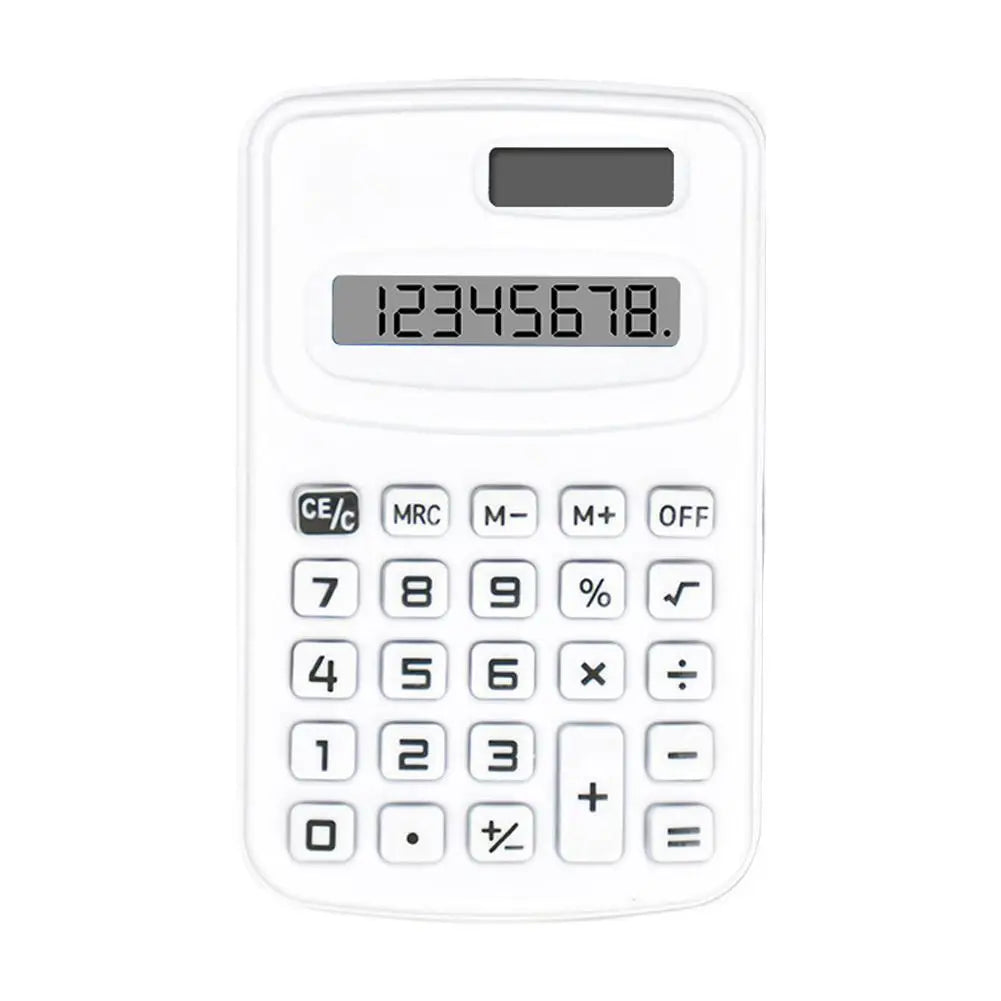 Portable Calculator Cute 8 Digits LCD Electronic Kids Home Office Primary School Calculator Teaching Supplies Peaceful Pleasures Health and Wellness F