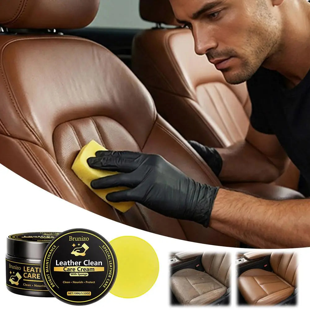 Bestselling Car Interior Leather Cleaning&Maintenance Set Deep Spray for Rejuvenating Softness Multifunctional Leather Cleaning Peaceful Pleasures Health and Wellness