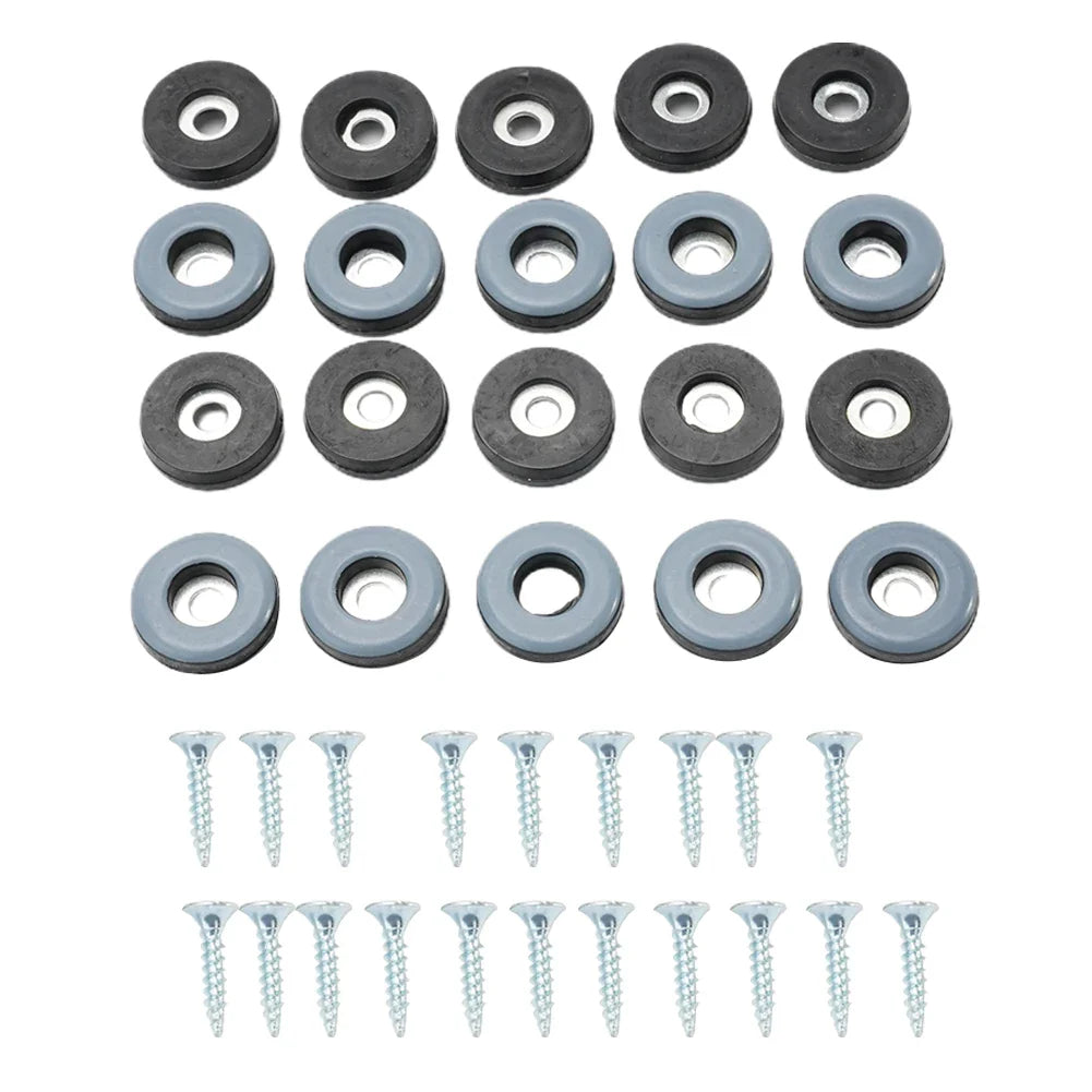 20-Pack PTFE Furniture Glides with Screws | Floor Protector Sliders