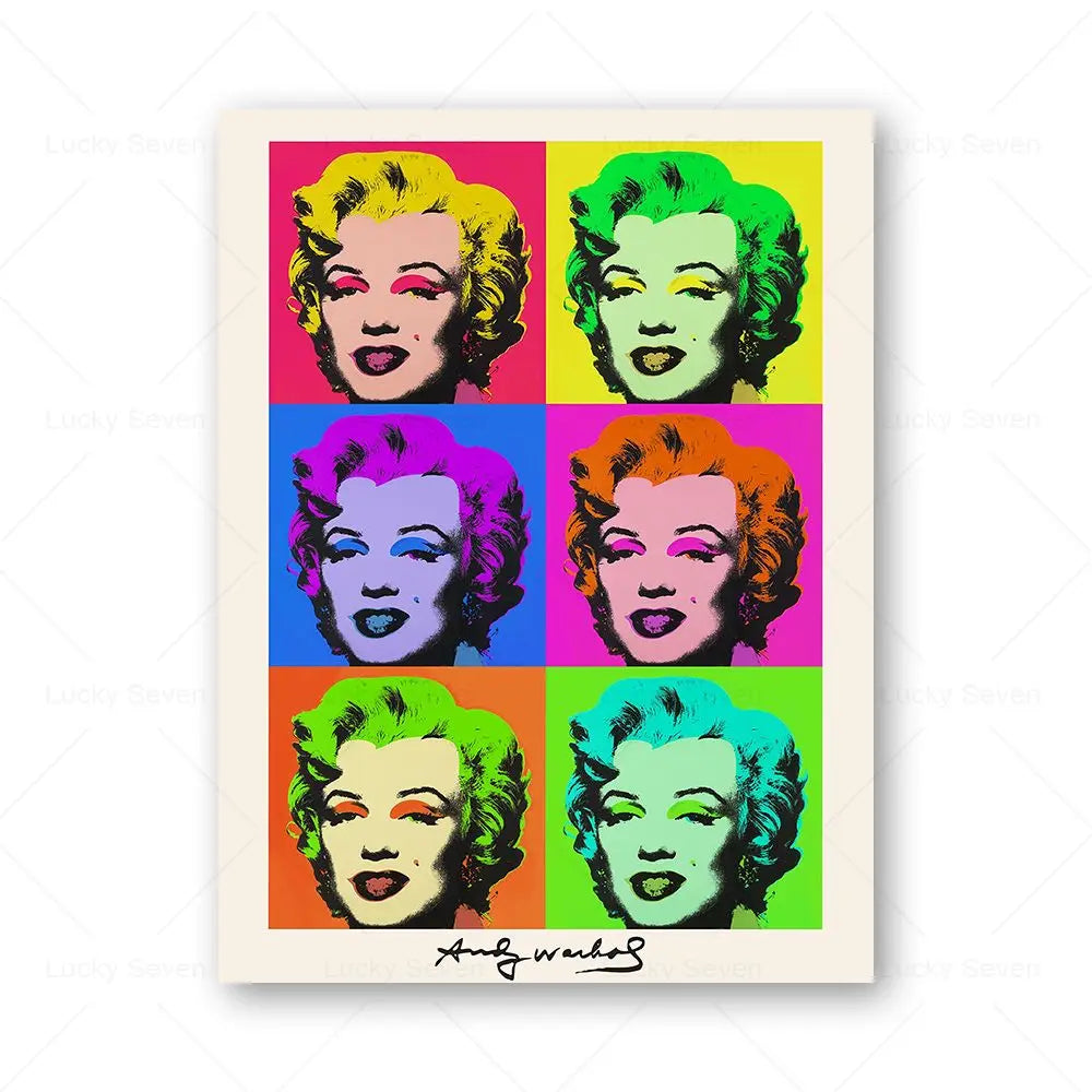 Andy Warhol Pop Art Canvas Poster Sunset Banana Tomato Soup Abstract Wall Art Modern Living Room Home Aesthetic Decor Peaceful Pleasures Health and Wellness 12 20x30cm Unframed