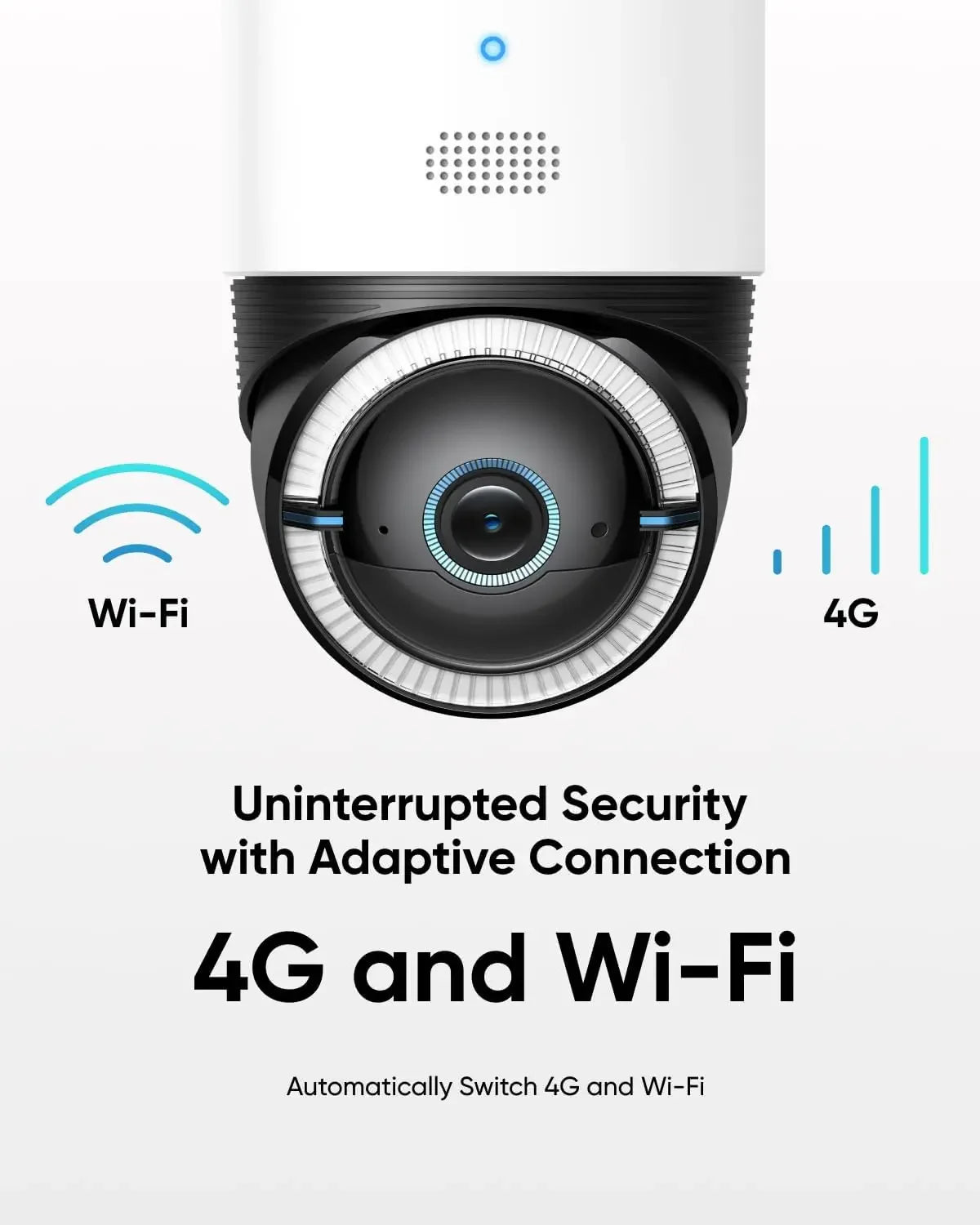 4G LTE Solar Security Camera with 4K, AI Tracking, Pan & Tilt, SIM Card & SD Card Included Peaceful Pleasures Health and Wellness