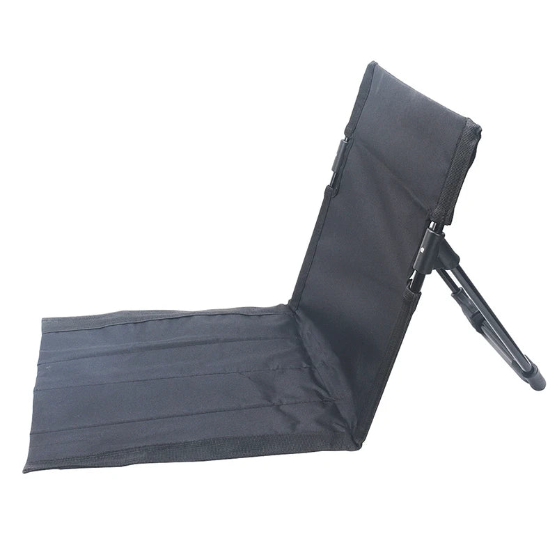 Outdoor Camping Lightweight Comfortable and Foldable Chair Park Leisure Beach Portable Aluminum Alloy Single Lazy Chair Peaceful Pleasures Health and Wellness Black