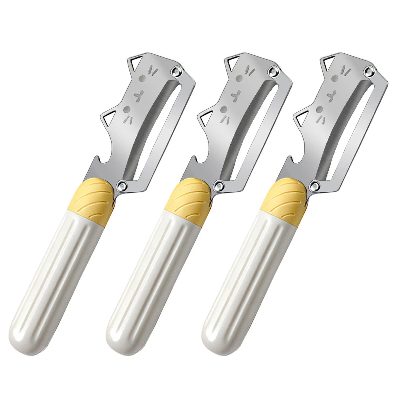 Stainless Steel Vegetable Peeler,Multi-Function Fruit Scraper Tool,Dual-Function Design For Peeling And Julienning Kitchen Tools Peaceful Pleasures Health and Wellness 3pcs