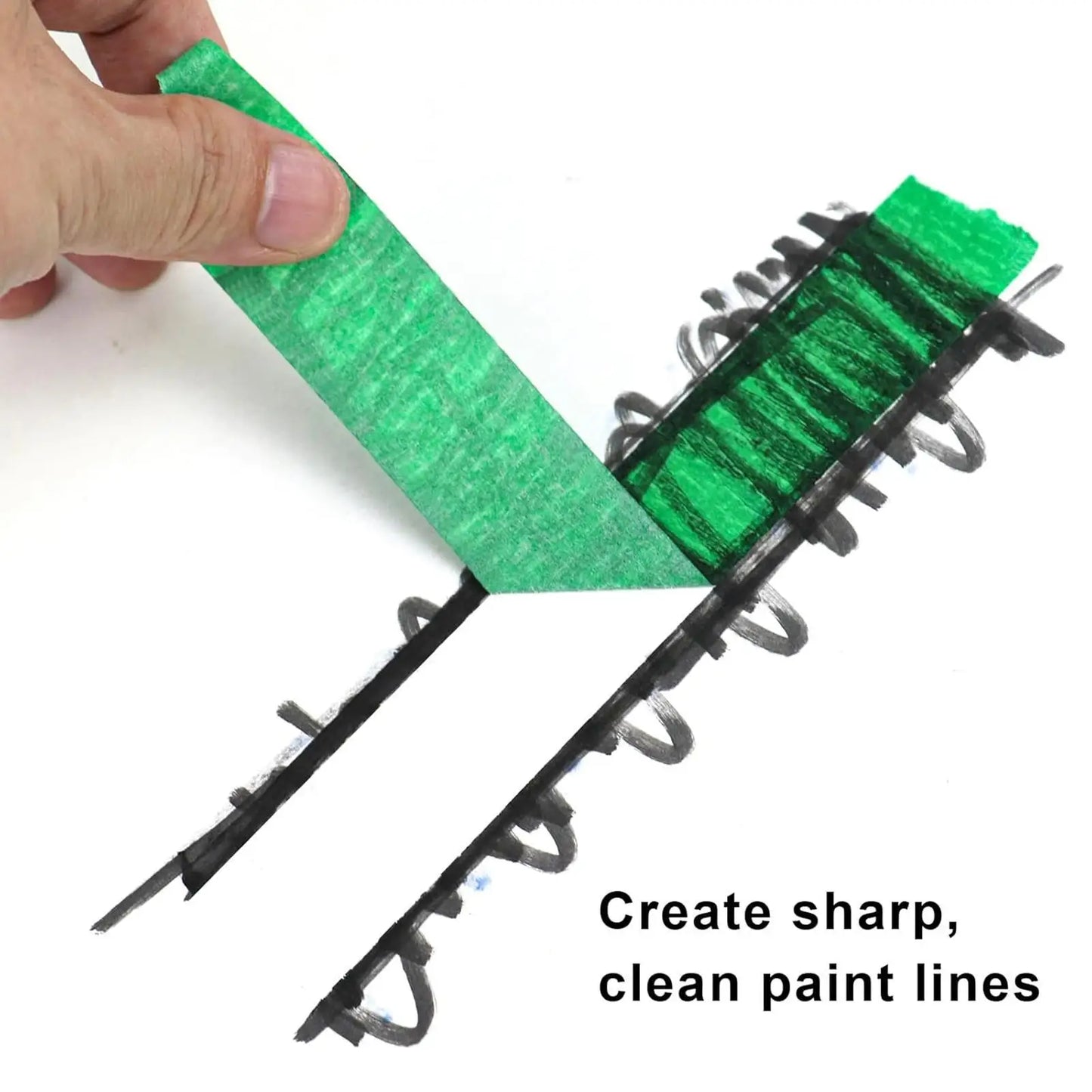 Green Painter's Masking Tape – Clean Edge, Residue-Free 3 Rolls