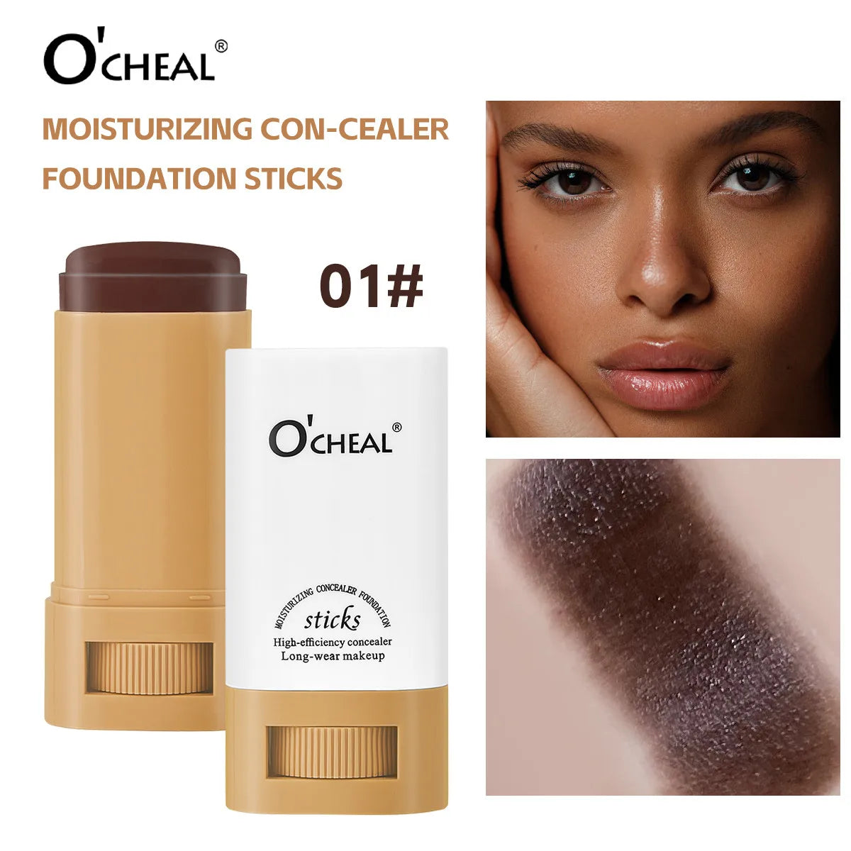 OCHEAL Waterproof Concealer Foundation Stick – Natural Finish
