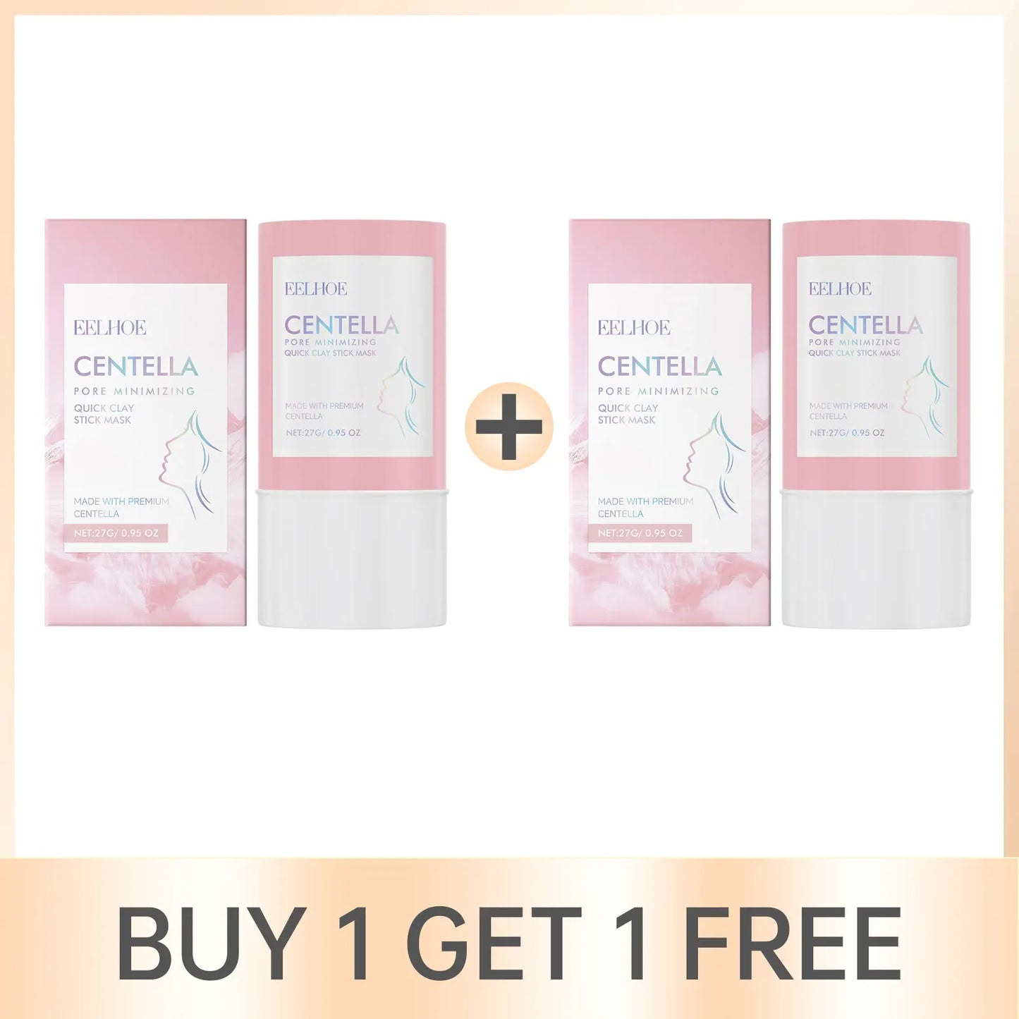 EELHOE Centella Asiatica Clay Mask Stick – Pore Cleansing 27g