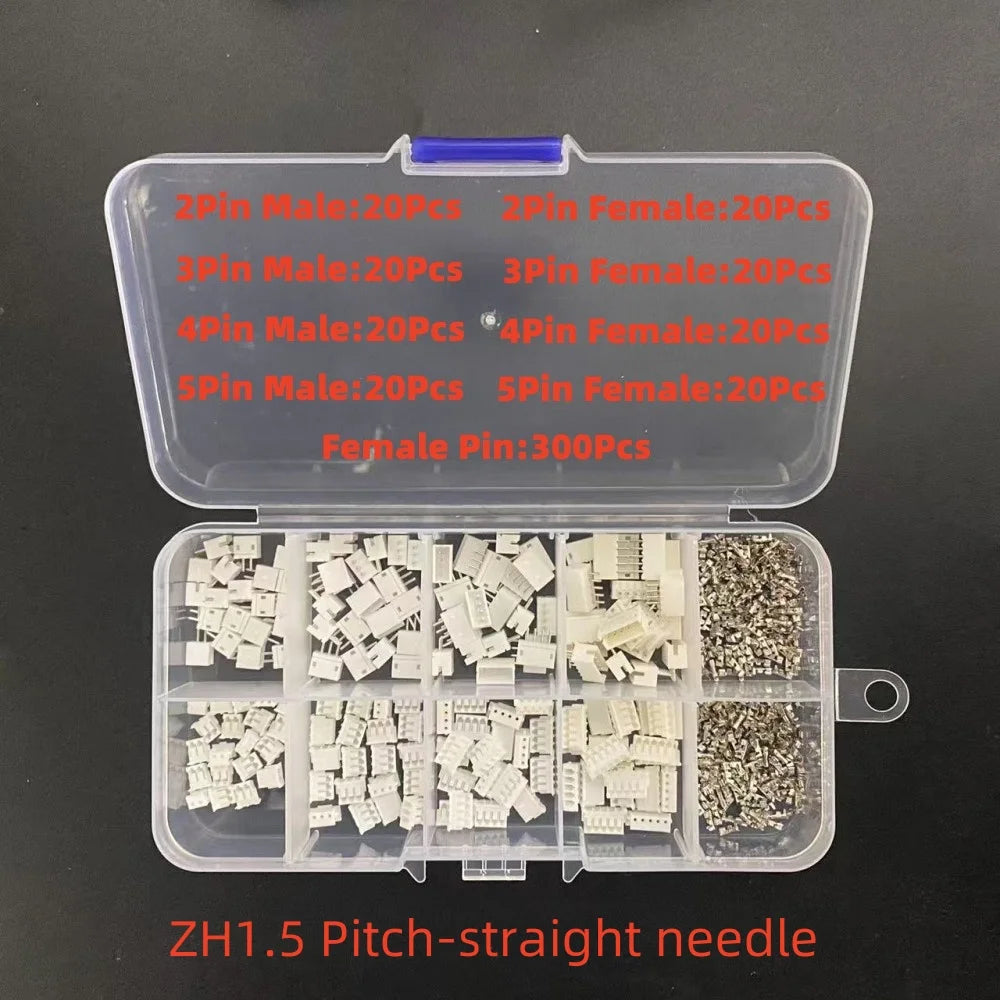1Box JST SH1.0/1.25mm/PH 2.0/SM/SYP/XH 2.54mm/KF2510/VH 3.96mm Pitch Terminal Kit Male Female Housing Pin Header JST Connector Peaceful Pleasures Health and Wellness ZH 1.5mm Straight