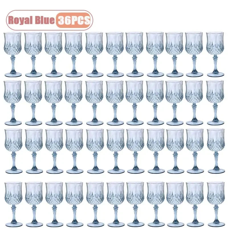 Shatterproof Plastic Champagne Flutes 12–36 Pcs | Reusable