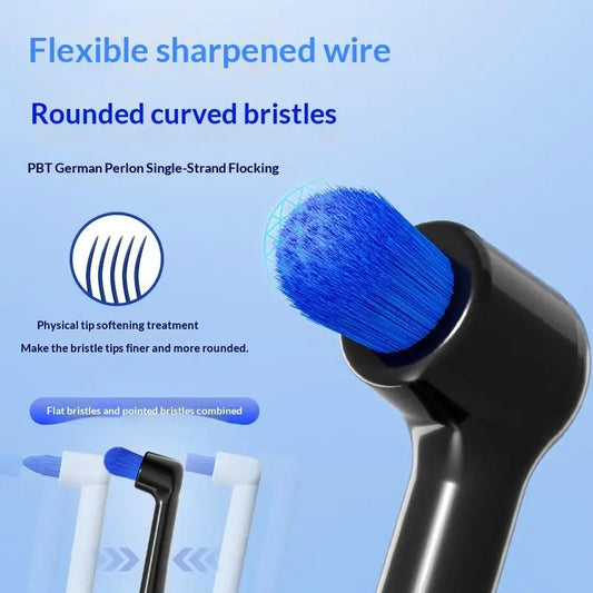 Small Head Single Bundle Interdental Brush Teeth Cleaning Toothbrush Deep Oral Cleaning Soft Bristle Colorful Small Head Brush Peaceful Pleasures Health and Wellness