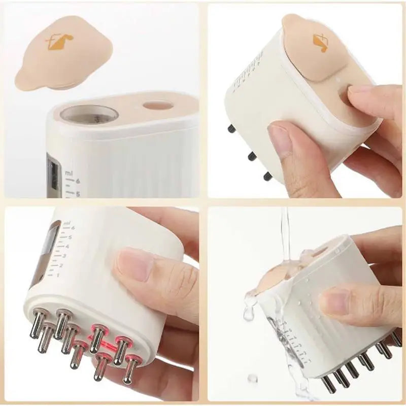 Electric Scalp Massager & Hair Oil Applicator Brush
