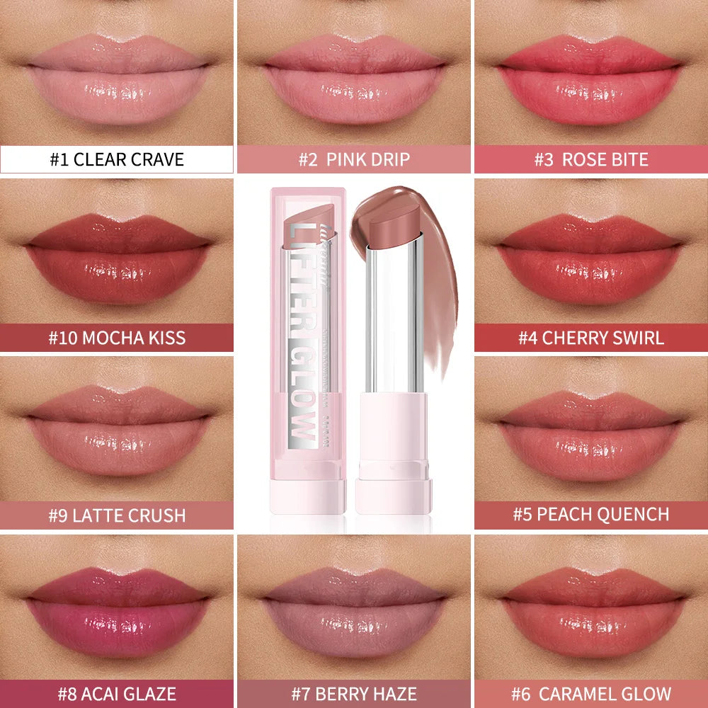 Lifter Glaze Oil Balm with Hyaluronic Acid and Hydrating Oil Blend Lip Balm with 24HRs of Smooth Moisturizing Shine Pink Makeup Peaceful Pleasures Health and Wellness