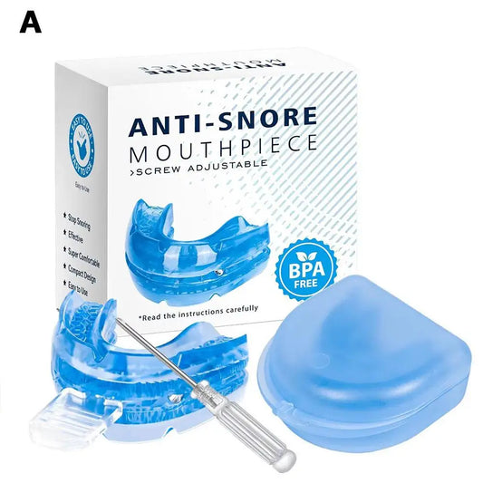 Adjustable Anti-Snoring Mouth Guard & Bruxism Night Guard Anti-Snoring Mouthpiece Peaceful Pleasures Health and Wellness A