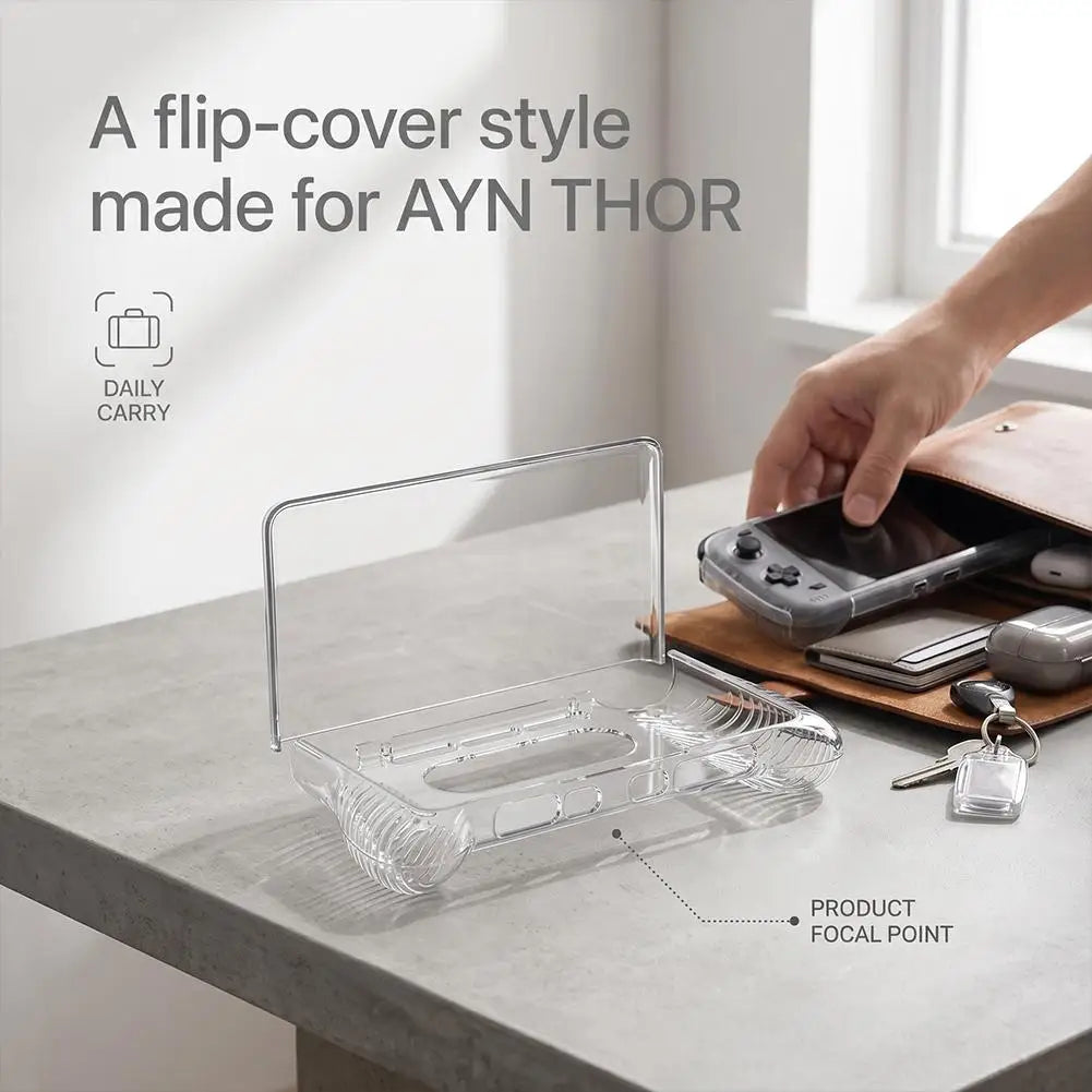 Soft TPU Case for AYN Thor Handheld Gaming Console | Clear