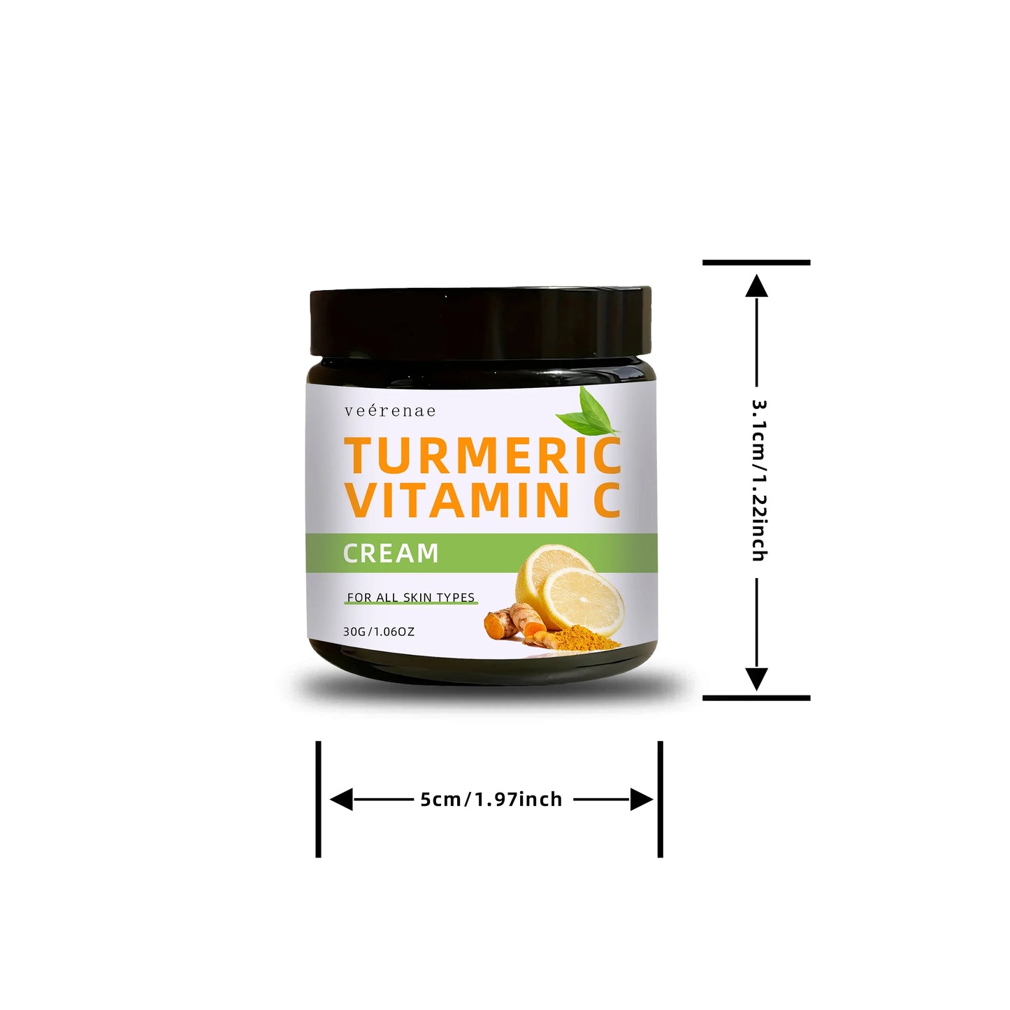 Turmeric & Vitamin C Face Cream – Firms & Brightens All Skin